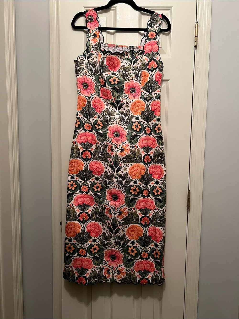 LOVE!  Brand New!  Late Summer Scalloped Garden Midi Dresses L 10 12 Tuckernuck